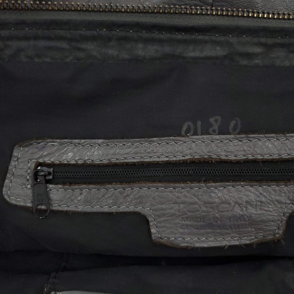Toscani Bags Toscani Gray Italian Leather Shoulder Tote Bag Poshmark